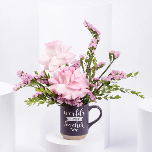 Teachers Appreciation Flowers Mug