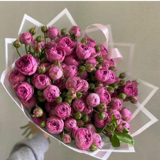 Букет из пионовидных роз 19