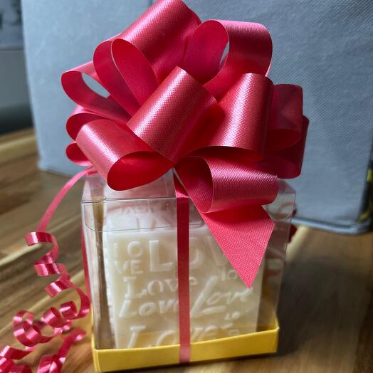 Love Candle with White Gardenia Scent – Eco-Friendly Soy Wax, Made in the USA, Beautiful Gift Box
