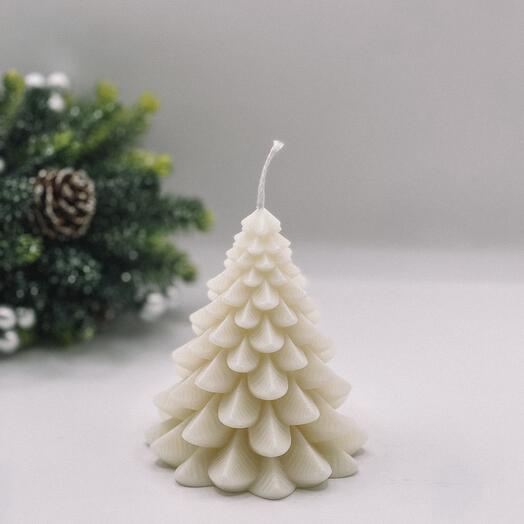 Свеча новогодняя  елочка