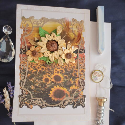 Handmade 3D greeting card