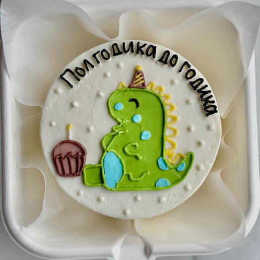 Бенто торт пол годика до годика с динозавриком