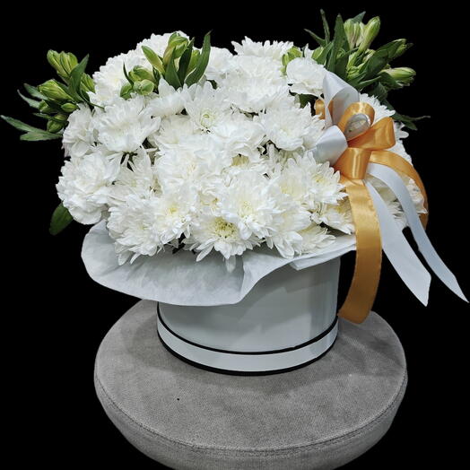 Pure Elegance flower box arrangement