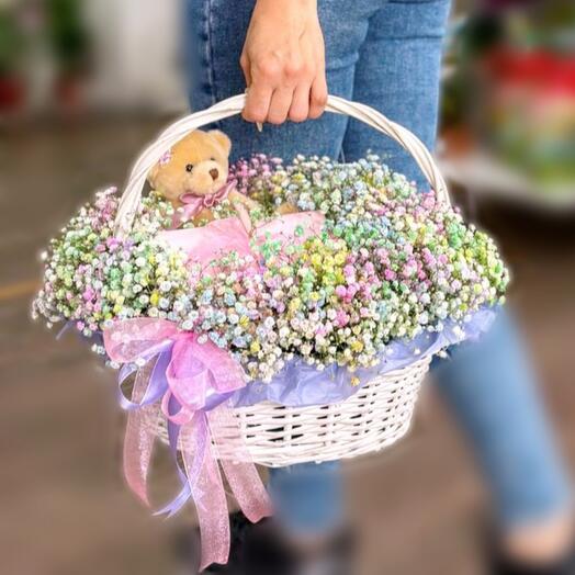 Корзина гипсофилы💐