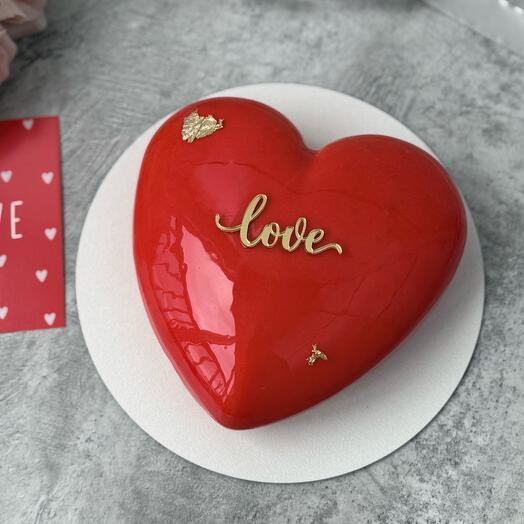 Муссовое сердце на день влюбленых День Святого Валентина love