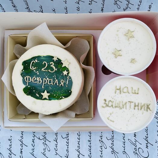 Набор Бенто-торт и Кейк ту гоу 23 февраля