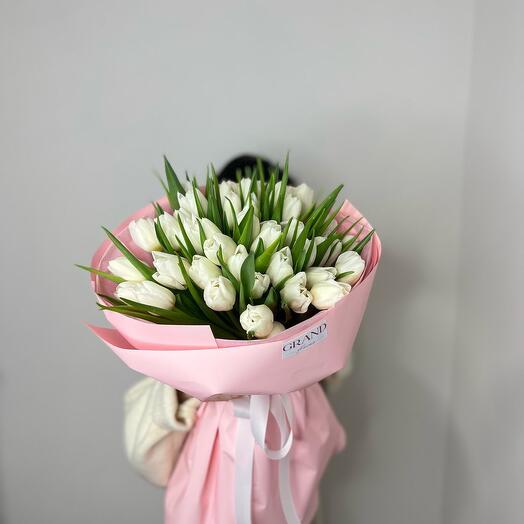 Монобукет из тюльпанов