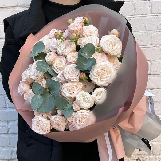 Букет из кустовых роз🌸