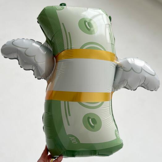 Шар «Деньги с крыльями» (1 шт)