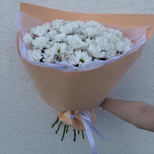 Большой нежный букет ромашек