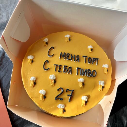 Бенто торт Пиво