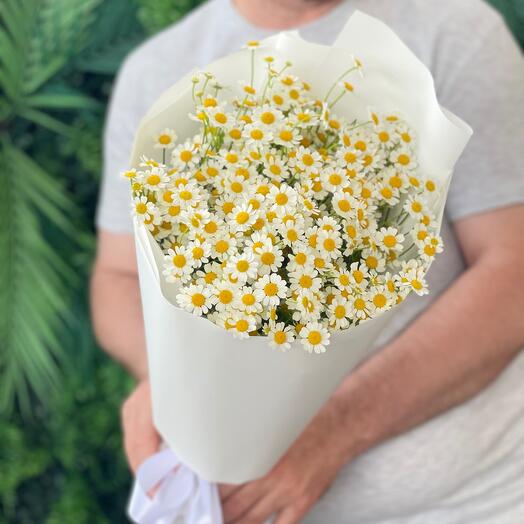 Букет комплимент из кустовых ромашек🌿