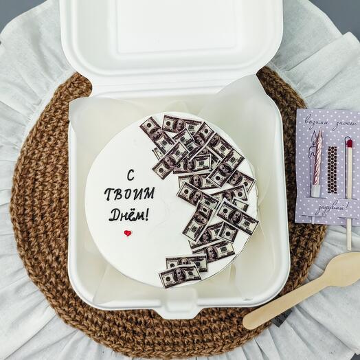 Бенто торт с деньгами