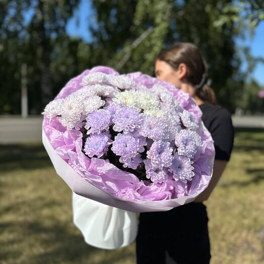 9 кустовых хризантем для мамы