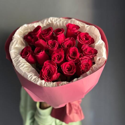 -20%АКЦИЯ🌹Акция! Букет "Яркая любовь"/розы кенийские/Цветы Уфа/Цветы в Уфе/Доставка цветов Уфа