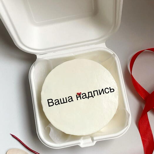 Бенто торт с вашей надписью