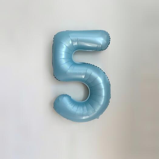 Воздушные шары цифра "5"