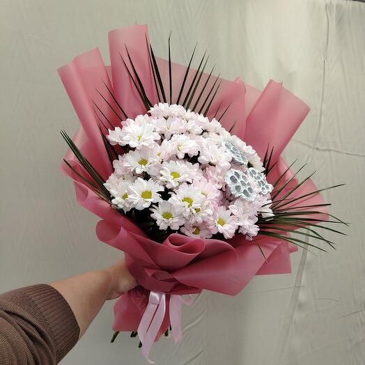 Хризантема кустовая с лотосом