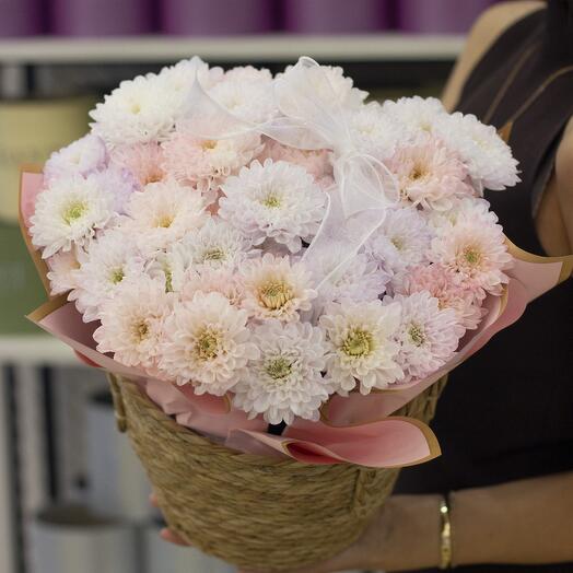 Кашпо хризантем