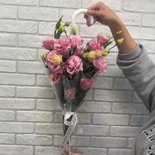 Эустома в зонтике