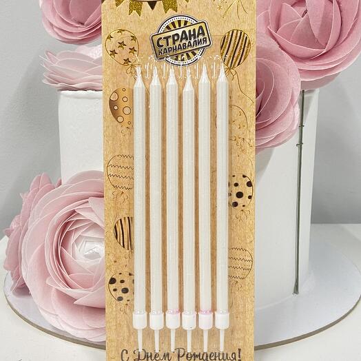 Свечи прямые (белый)