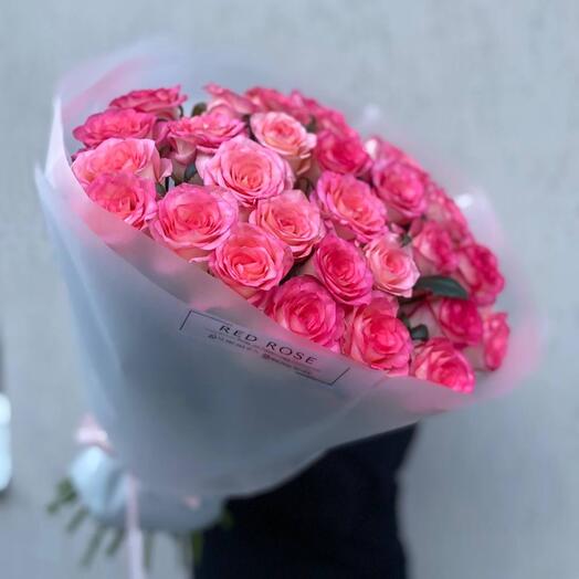 25 Розовых Роз «Джумилия» букет 🌸