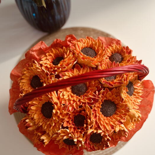 Корзина Подсолнухи