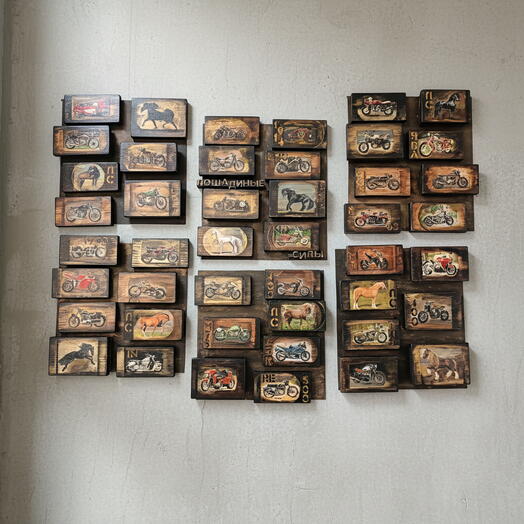 Лошадиные силы модульное панно