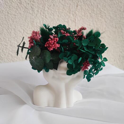 Композиция из сухоцветов "Изумруд"