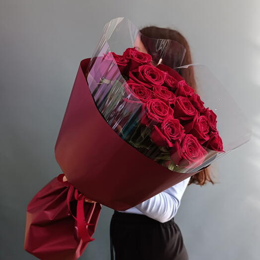 15 красных роз💘