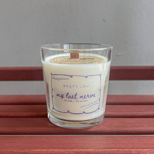 Свеча в стакане «my last nerve»