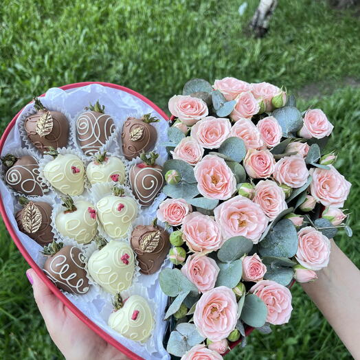 Подарочный бокс сердечко