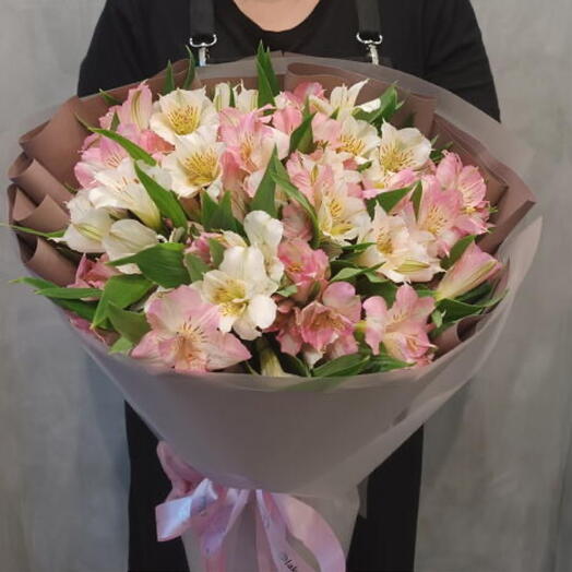 Монобукет из альстромерий микс🌸