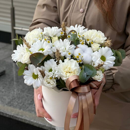 Коробочка с ромашками