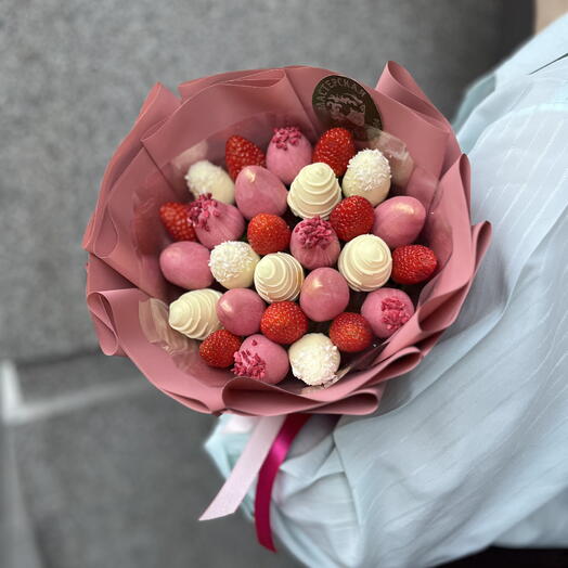 Ламочка (букет из клубники в шоколаде 500 грамм, 12-24 шт)