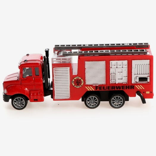 Машинка металлическая «Пожарная служба», инерция, с элементами из пластика