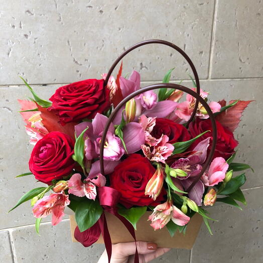 Цветы в коробке 🌺Рассвет