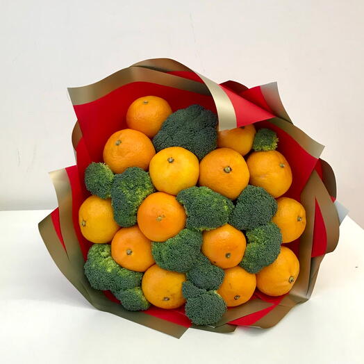 Веселый букетик мандарин +брокколи