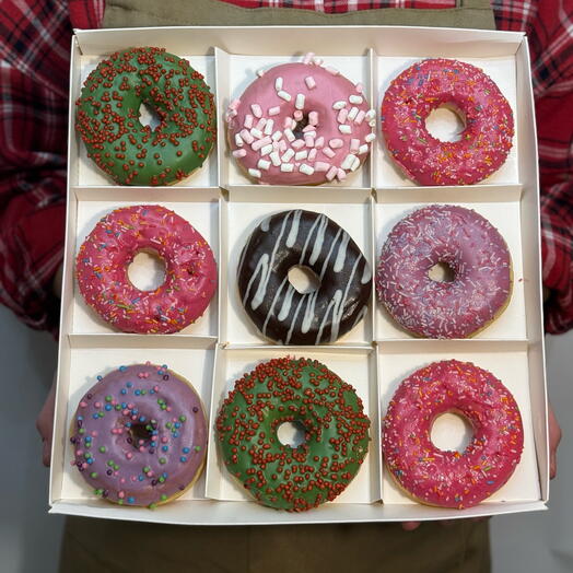 Набор донатов 9шт микс