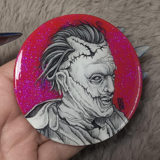 Магнит на холодильник "Кожаное лицо"