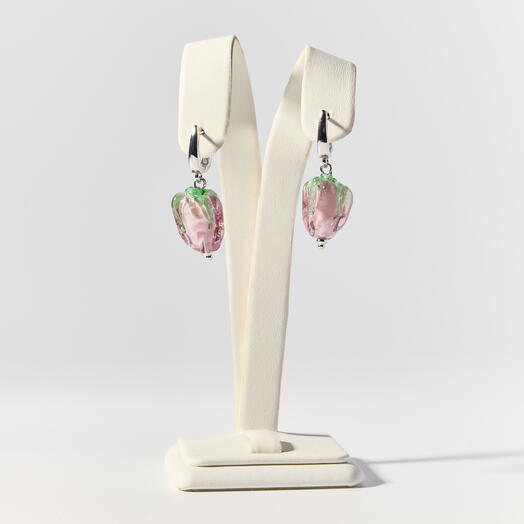 Серьги из итальянского стекла Мурано