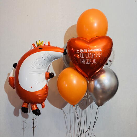 Набор воздушных Шариков на день рождения Лиса