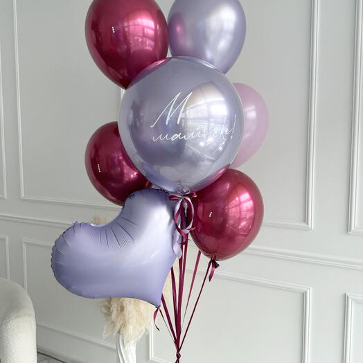 Набор шаров "Сиреневая нежность"