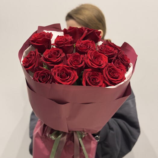 Букет из красных роз🌹