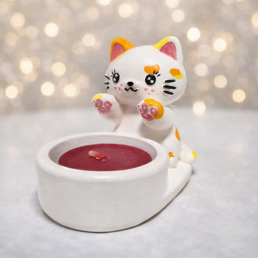 Подсвечник котик