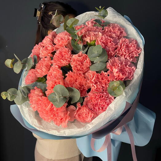 Букет из розовых диантусов💗