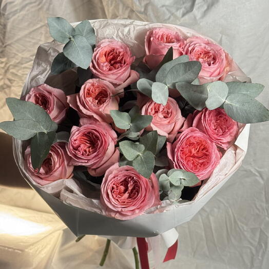 Букет из пионовидных роз Pink Expression XL