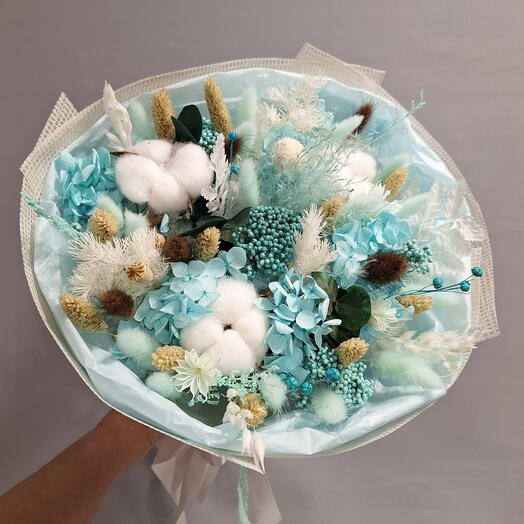Сухоцветы букет "МЯТНЫЙ СОН"+ мыло ручной работы в подарок 🎁