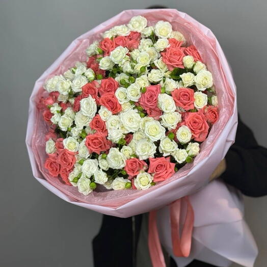 Кустовая роза микс