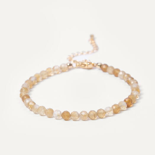 Браслет Ирис Цитрин 14K 17 см (BRA1142)